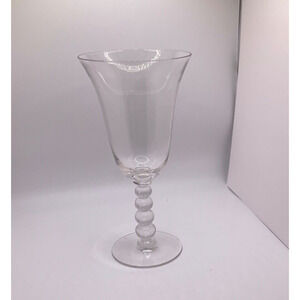 Vintage Imperial Glass Ohio Candlewick Clear Water Goblet - 7.5" Tall
